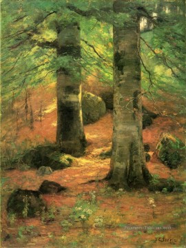 Vernon Beeches Impressionniste Indiana Paysages Théodore Clement Steele Forêt Peinture à l'huile